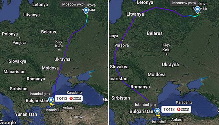 Ukrayna’daki savaşta NOTAM devrede! İstanbul-Moskova uçuşları bir saat uzadı…