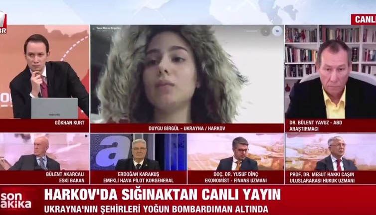 Ukrayna'daki Türk kızı apar topar canlı yayından alındı. A Haber’de büyük skandal. Gerçekleri söyleyince...