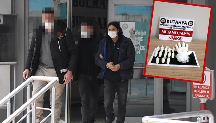 Şampuan ve el kremi kutusuna sakladığı uyuşturucuyla yakalandı
