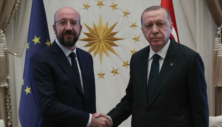 Cumhurbaşkanı Erdoğan AB Konseyi Başkanı ile görüştü (05 Mart 2022)