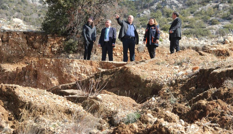 Karaman’da heyelan