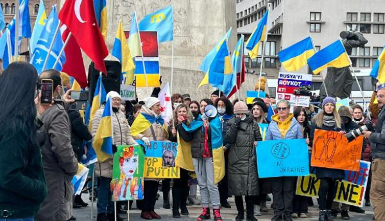 Ukraynalılardan Ankara’da protesto