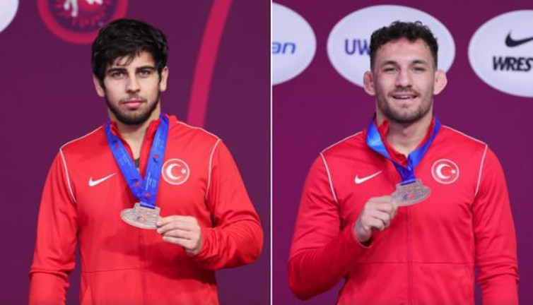 Milli güreşçilerden Avrupa Şampiyonası'nda 2 bronz madalya