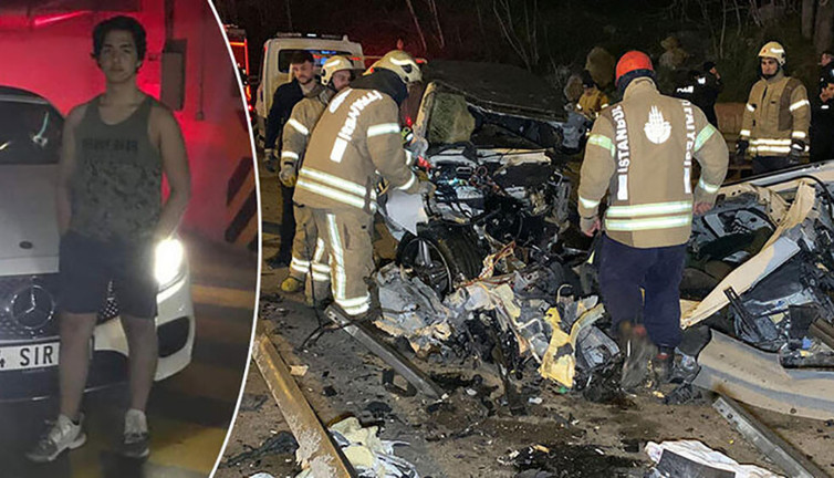 Lüks otomobille evden kaçtığı iddia edilen genç kazada öldü