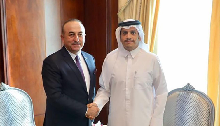 Bakan Çavuşoğlu, Katarlı mevkidaşı ile görüştü