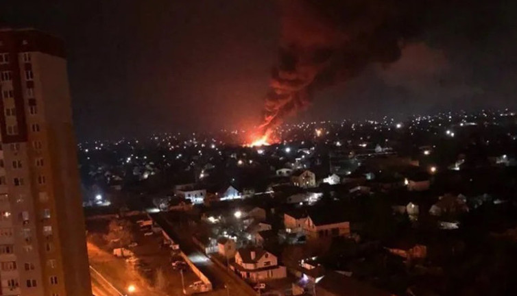 Rus ordusu Lutsk’ta petrol deposunu vurdu