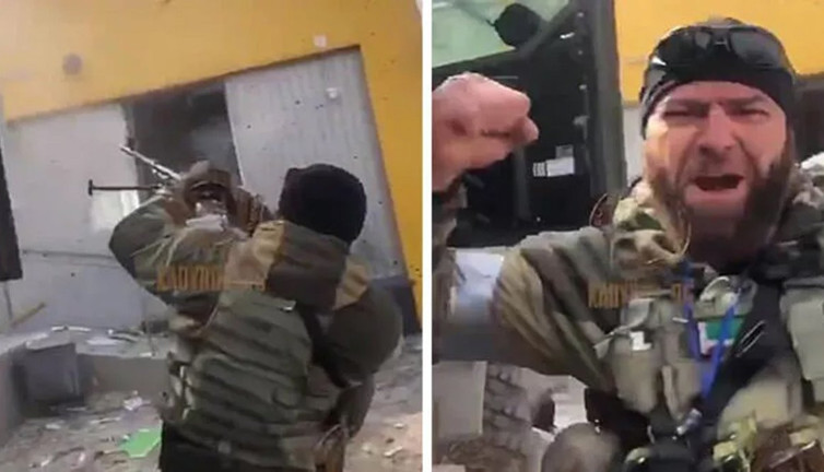 Kadirov'un askerlerinden şoke eden görüntüler