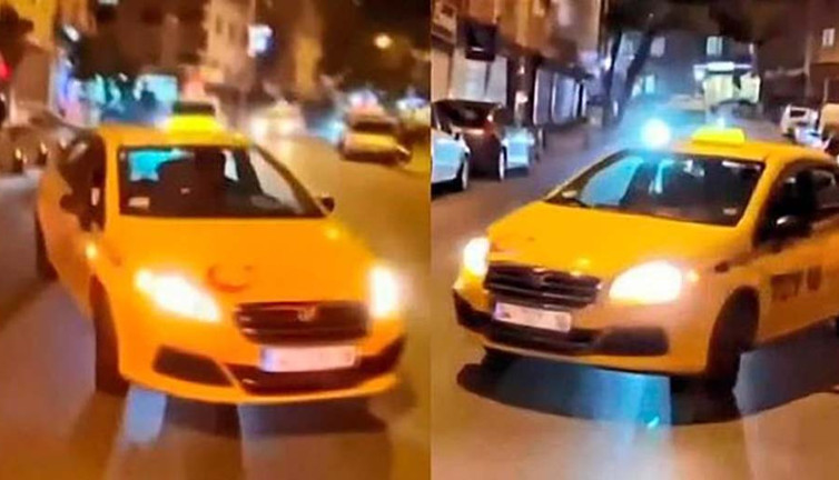 Trafikte drift taksiciye pahalıya patladı