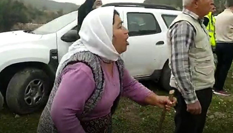 Zeytin ağaçlarını kesmeye gelenlere böyle feryat etti: Vatanımızı savunmak ayıp mı günah mı