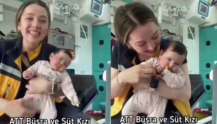Acil Tıp Teknikeri Büşra terk edilmiş bebeğe sütannelik yaptı. İyi insanlar iyi ki var