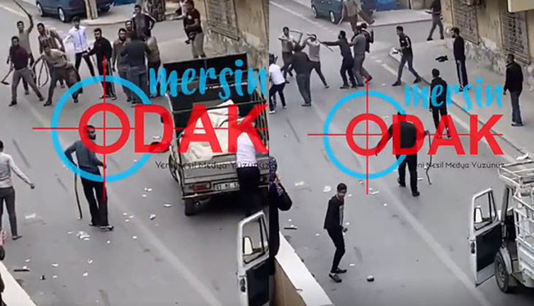 Suriyelilerden meydan savaşı! Sokak ortasında demir sopalarla saldırdılar