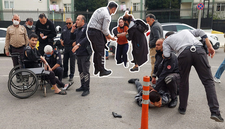 Eski eşini yaralama davası sonrası adliye önünde kurşun yağdırdı! Tekerlekli saldalyeye saklamış…