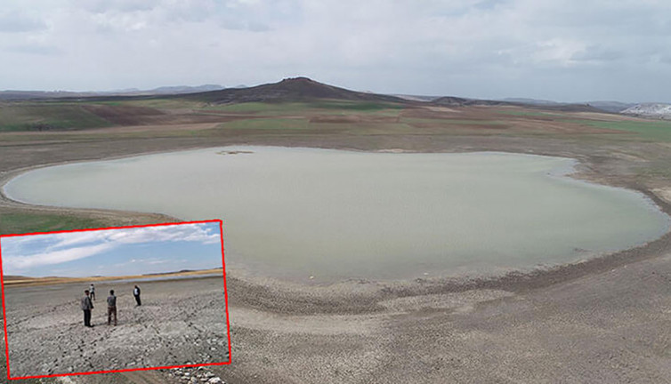 Geçen yaz tamamen kuruyan Acı Göl'den sevindiren haber