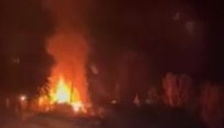 Kastamonu’da korkutan yangın (16 Nisan 2022)