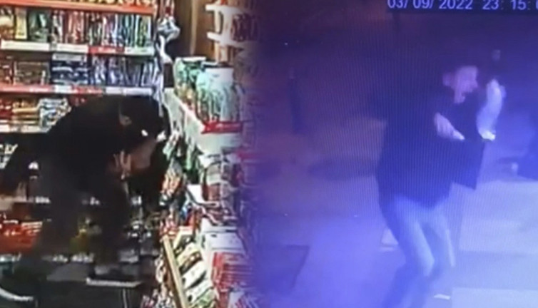 Arkadaşını öldüresiye döven gruba silahla saldırdı. O anlar anbean kameralara yansıdı