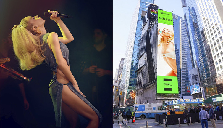 Gülşen: ''Merhaba ben Gülşen .Şu an Time Square'deyim''