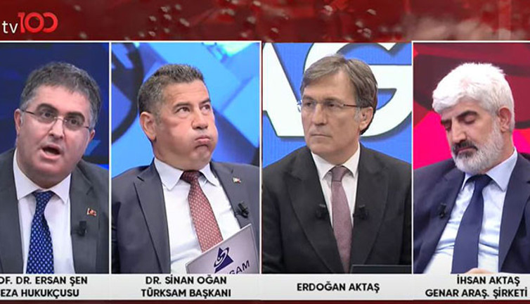 Ersan Şen ile Cem Kaya stüdyoda birbirine girdi! Sinan Oğan daha fazla dayanamadı