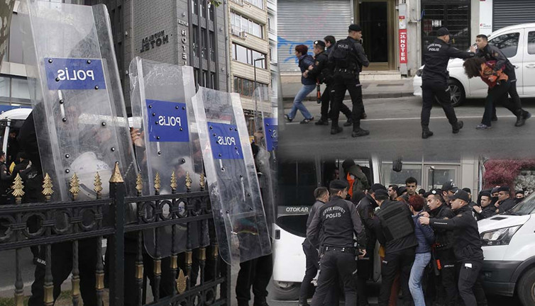 Taksim'e çıkmak isteyenlere izin yok! Çok sayıda gözaltı var...