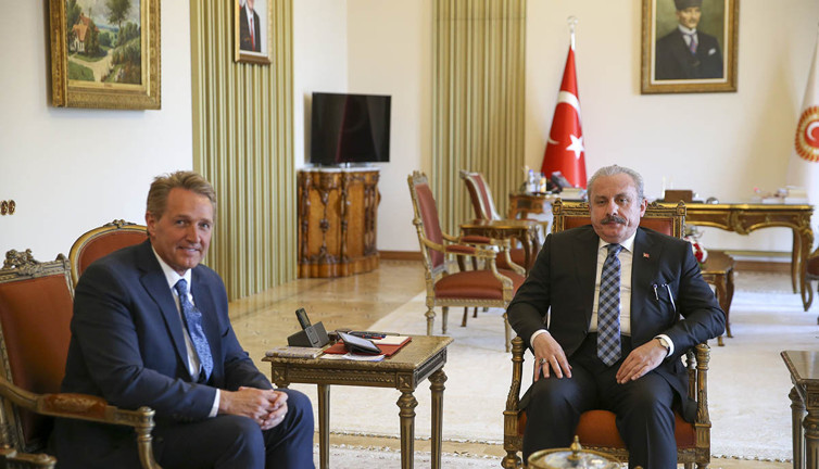 TBMM Başkanı Şentop, ABD Büyükelçisi Flake'i kabul etti