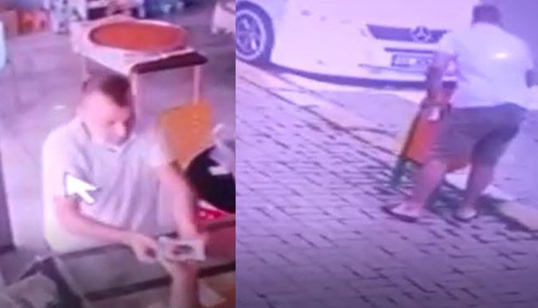 Tatlı tatlı yedi acı acı gidiyordu! Ölümle yaşam arasındaki ince çizgi güvenlik kamerasına yansıdı