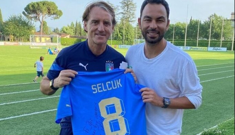 Eski dostlar buluştu. Selçuk İnan'la Mancini bir araya geldi