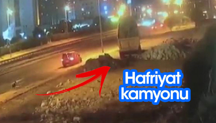 Hafriyat isyanı. Plakayı kapatıp molozları yol kenarına döküyorlar
