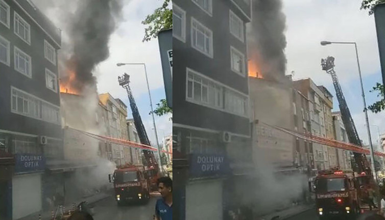 Kağıthane’de yangın paniği