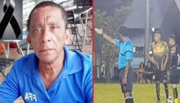 Kırmızı kart yüzünden sahada dayak yiyen hakem öldü