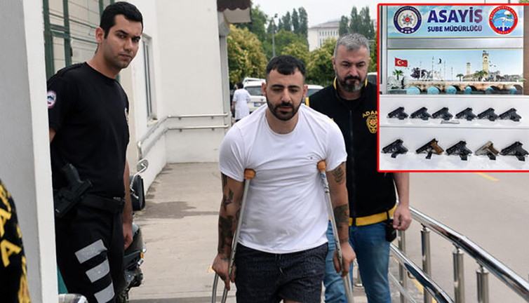 Bagajından 11 ruhsatsız tabanca çıktı! ‘Yolda buldum’ dedi…