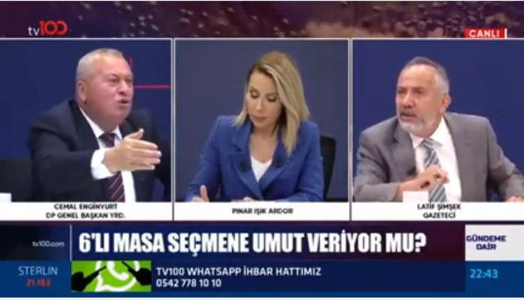 Canlı yayında gergin anlar. Latif Şimşek’in HDP sorusu Cemal Enginyurt’u çıldırttı