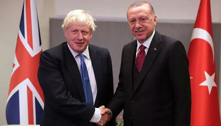 Cumhurbaşkanı Erdoğan, Boris Johnson ile görüştü