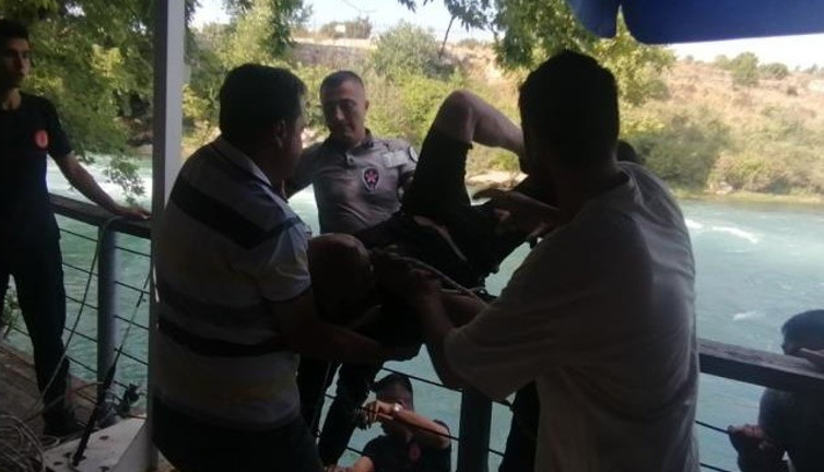 İçip içip Manavgat Şelalesi'ne atladı