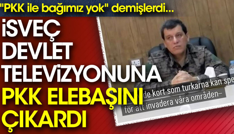 İsveç devlet televizyonuna PKK elebaşını çıkardı