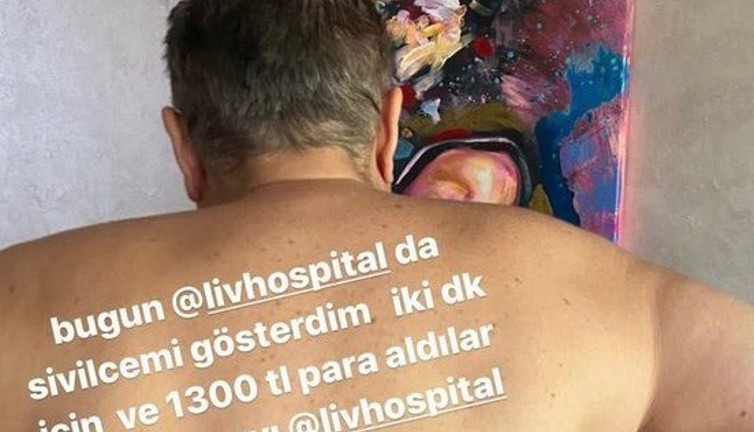 İşte Mehmet Ali Erbil'in sırtının fotoğrafı