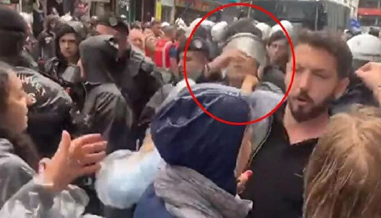 Polise yumruk atan vekil hakkında karar verildi