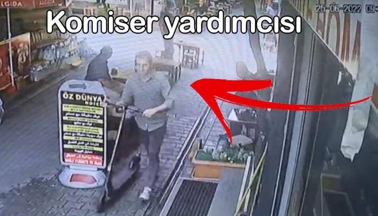 Polis kapkaççının peşine bakın neyle düştü. Amansız takip karakolda sonuçlandı