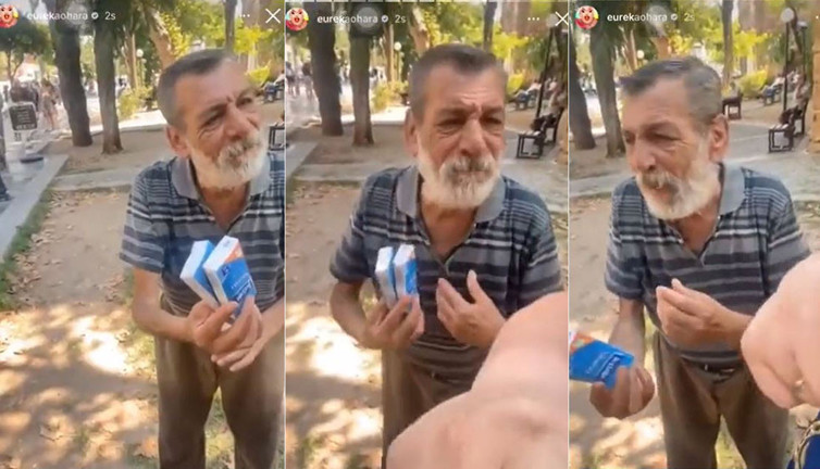 Türkiye'ye gelen ABD'li televizyoncu vatandaşın verdiği cevabı tüm dünyayla paylaştı. ''Açım''