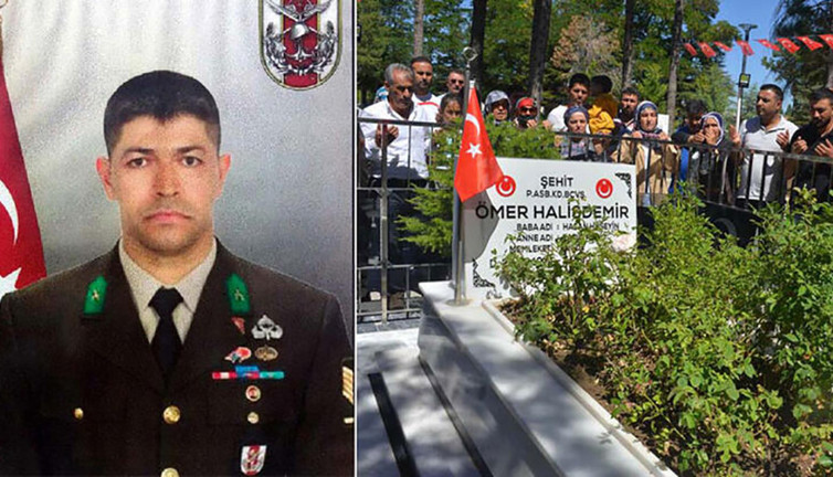 15 Temmuz kahramanı Ömer Halisdemir unutulmadı! Türkiye'nin dört bir yanından mezarına akın ettiler