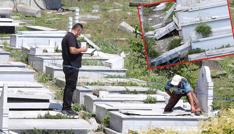 Musevi Mezarlığı'nda tahrip edilen mezar taşları yeniden yaptırılıyor