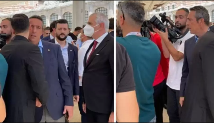 Futbol camiası Başkan Göksel Gümüşdağ'ı kötü gününde yanlız bırakmadı. Flaş Ali Koç-Mesut Özil karşılaşması