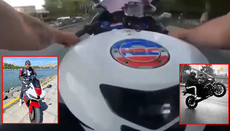 Motosikletli Burak'ın öldüğü kaza kaskının kamerasında