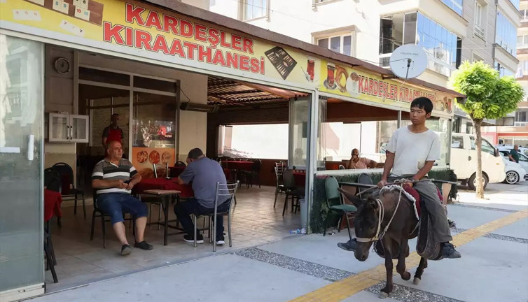Japon turist Merzifon'dan aldığı eşekle Türkiye'yi geziyor. "Acelem yok, yavaş seyahat etmeyi severim"