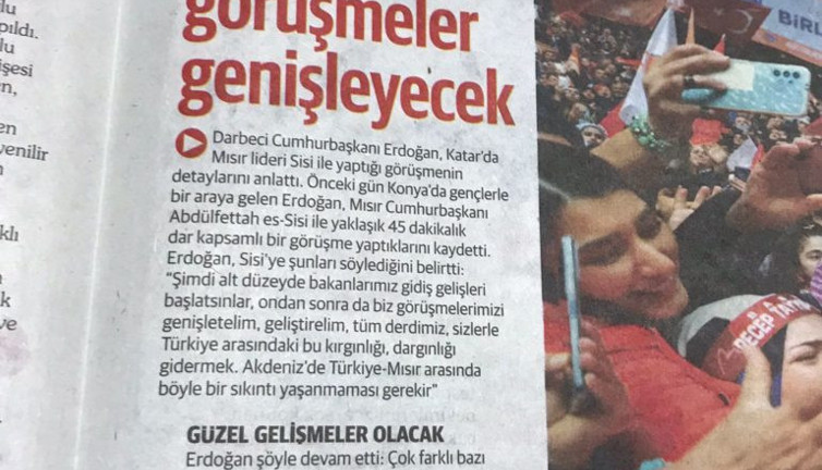 Yeni Şafak'tan büyük skandal. Erdoğan'a "darbeci" dediler