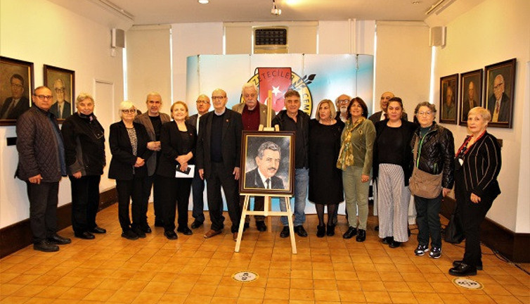 TGC Basın Müzesi'ne Orhan Duru'nun tablosu asıldı