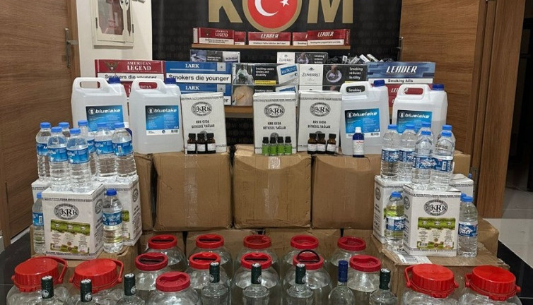 Rize’de kaçak içki operasyonu