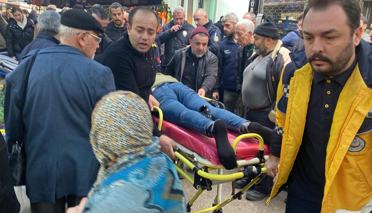 Perdeci ile pazarcının 'kasa' koyma kavgasında kan aktı