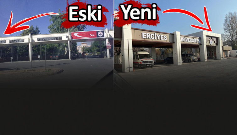 Erciyes Üniversitesi 'T.C.' ibaresini kaldırdı