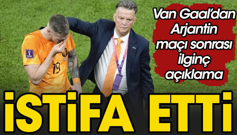 Hollanda elenince istifa etti: Artık umrumda değil