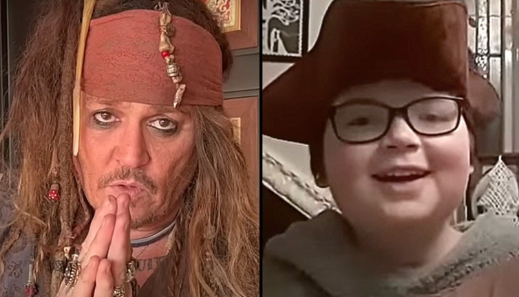 'Karaip Korsanı' Johnny Deep ölümcül bir hastalığa yakalanan 11 yaşındaki hayranını kırmadı