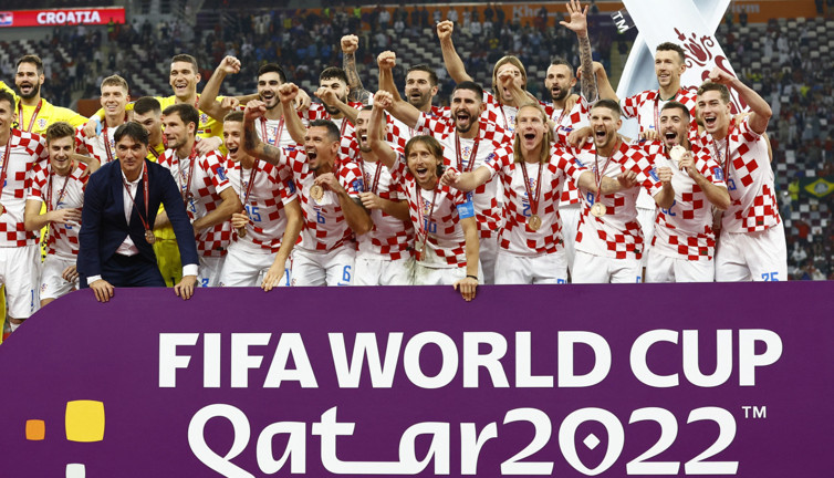 Hırvatistan üçüncülüğü işte böyle kutladı